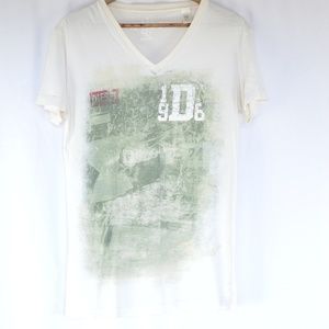 Vintage Diesel Deep-V Neck Graphic T-Shirt